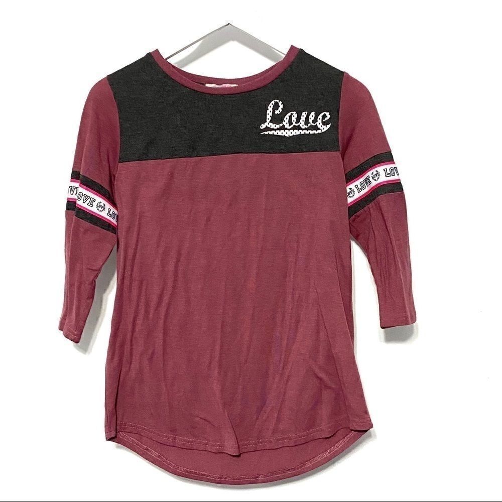 Inspired hearts long sleeve pink medium